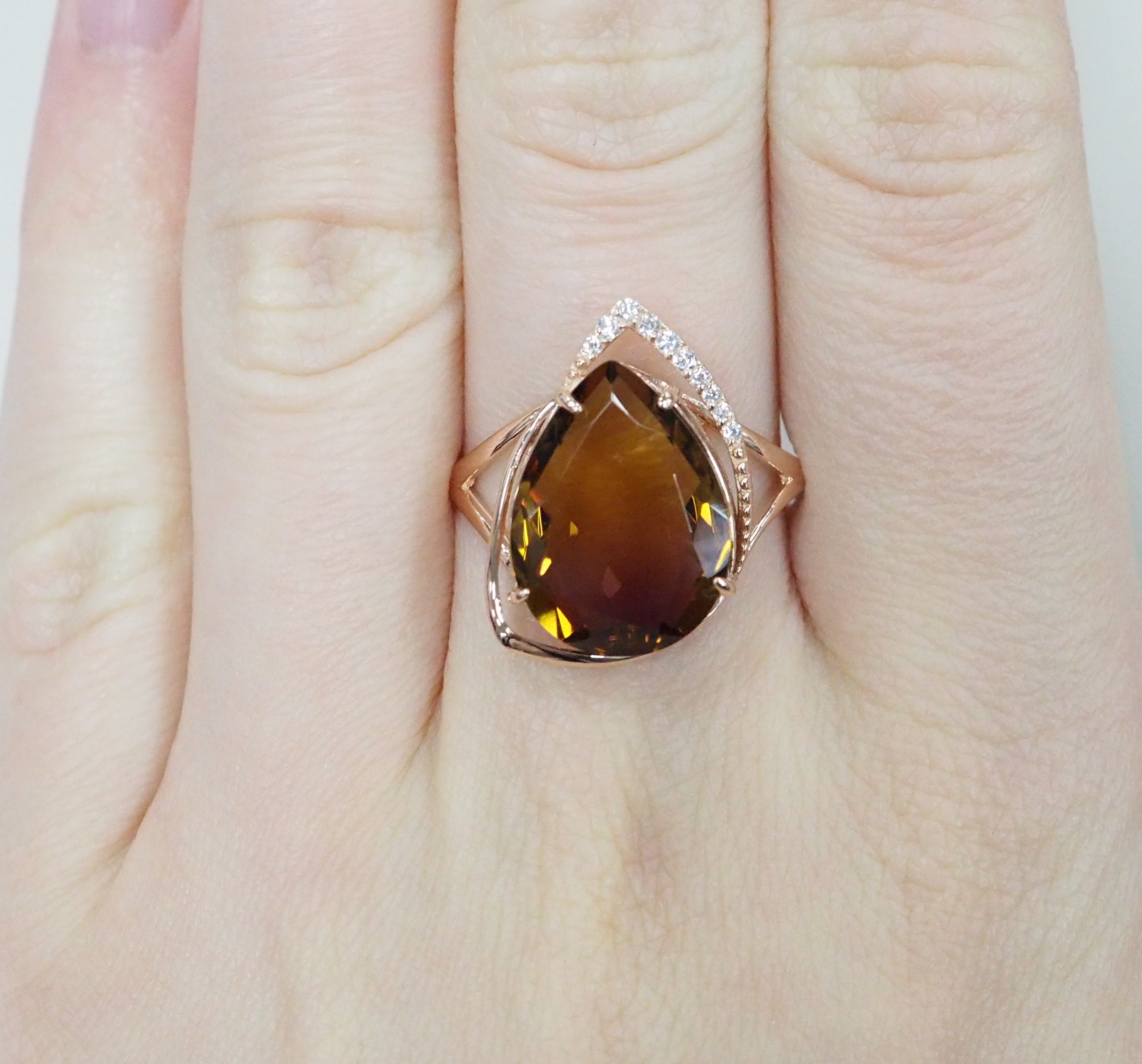Серебряное кольцо с аметрином